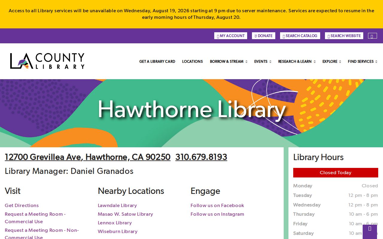 Hawthorne city directory research at Hawthorne Library