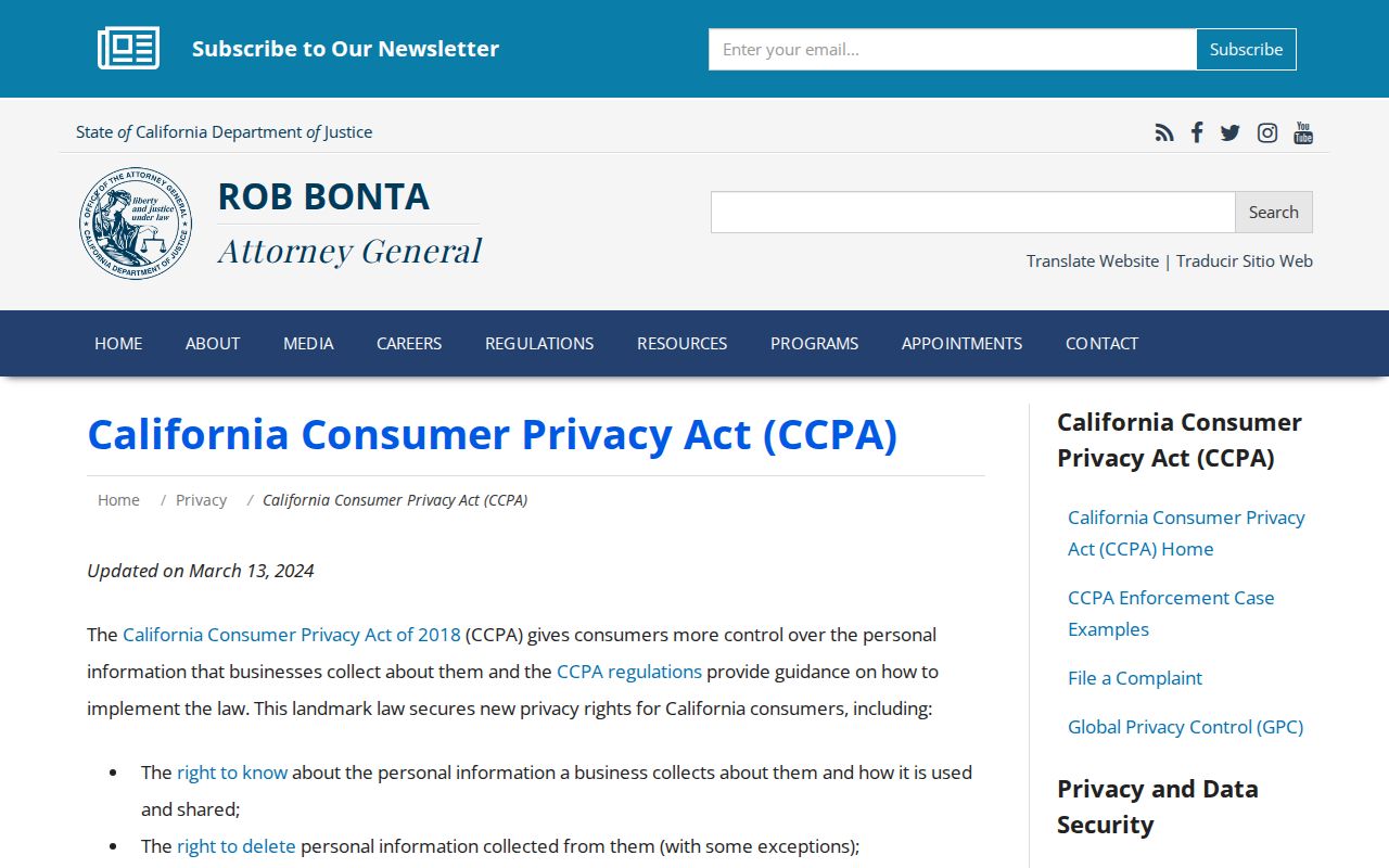 Hawthorne residents directory California privacy guidance